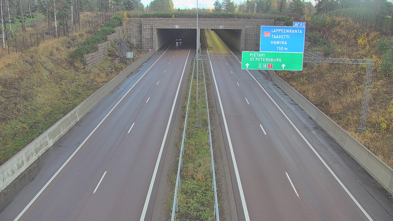 Kelikamerat Kuva Tie 7 Hamina, Husula, suuaukko länsi, Hamina, Kymenlaakso