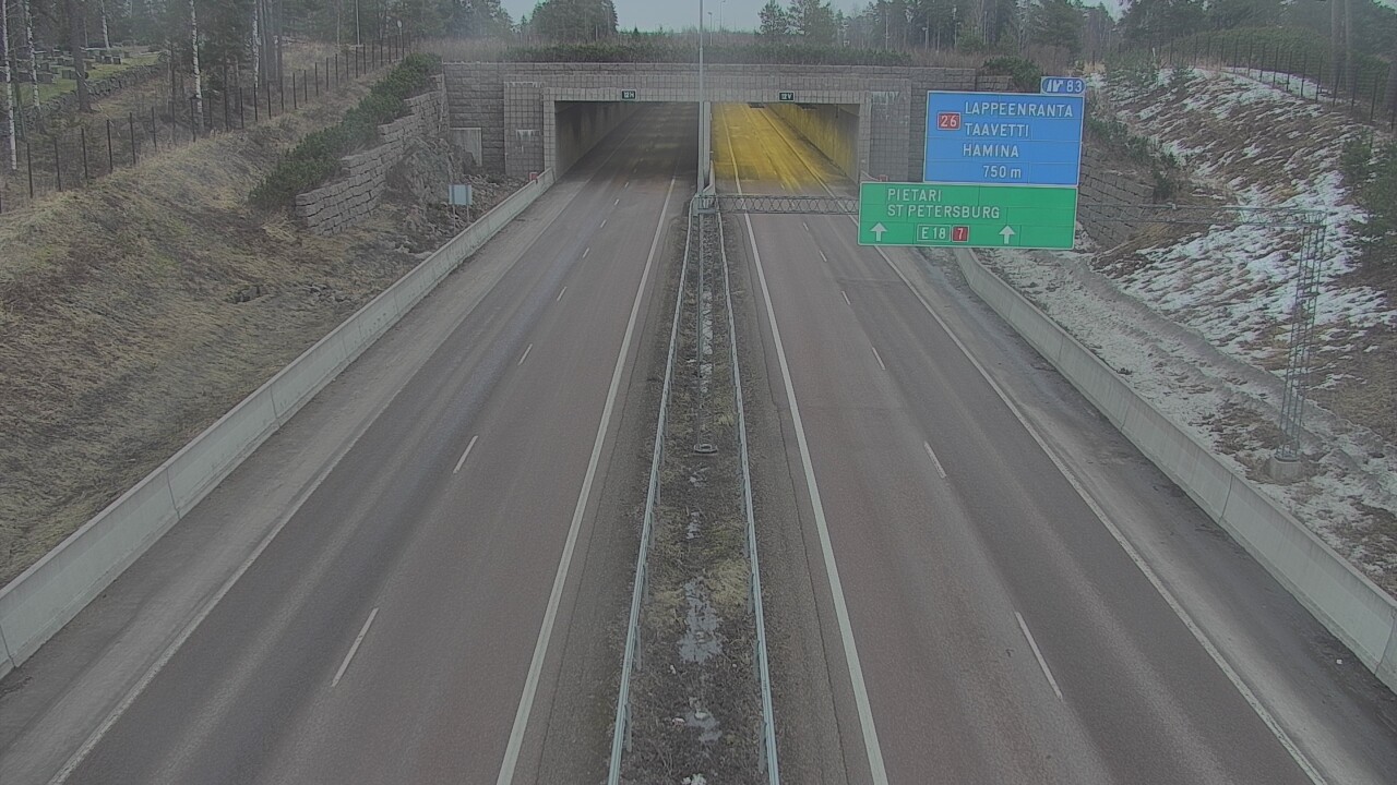 Kelikamerat Kuva Tie 7 Hamina, Husula, suuaukko länsi, Hamina, Kymenlaakso