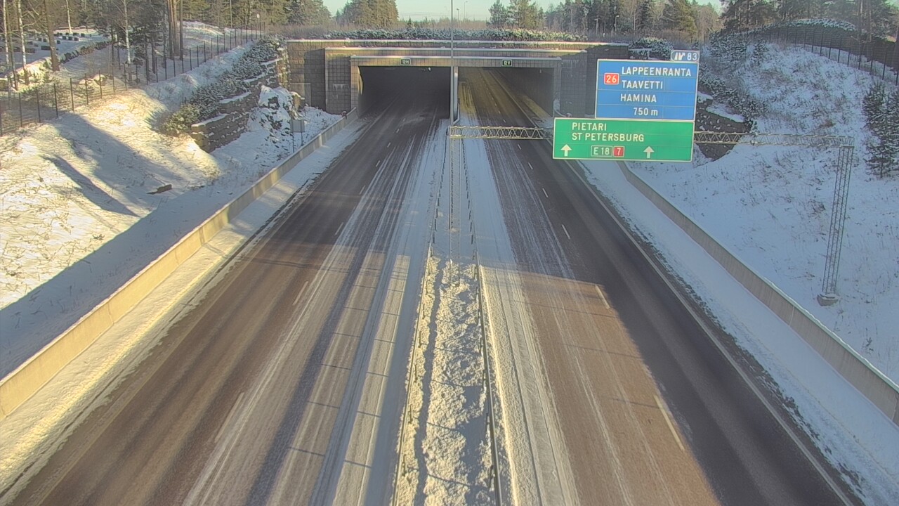 Kelikamerat Kuva Tie 7 Hamina, Husula, suuaukko länsi, Hamina, Kymenlaakso