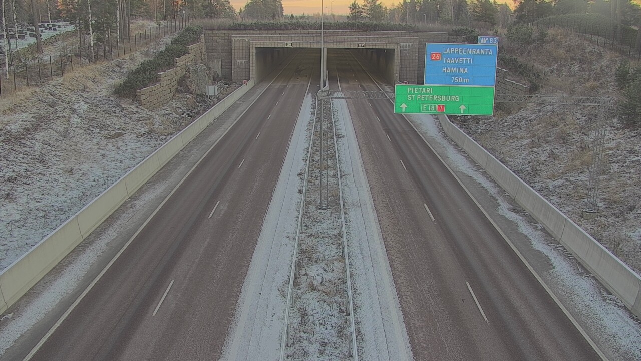 Kelikamerat Kuva Tie 7 Hamina, Husula, suuaukko länsi, Hamina, Kymenlaakso