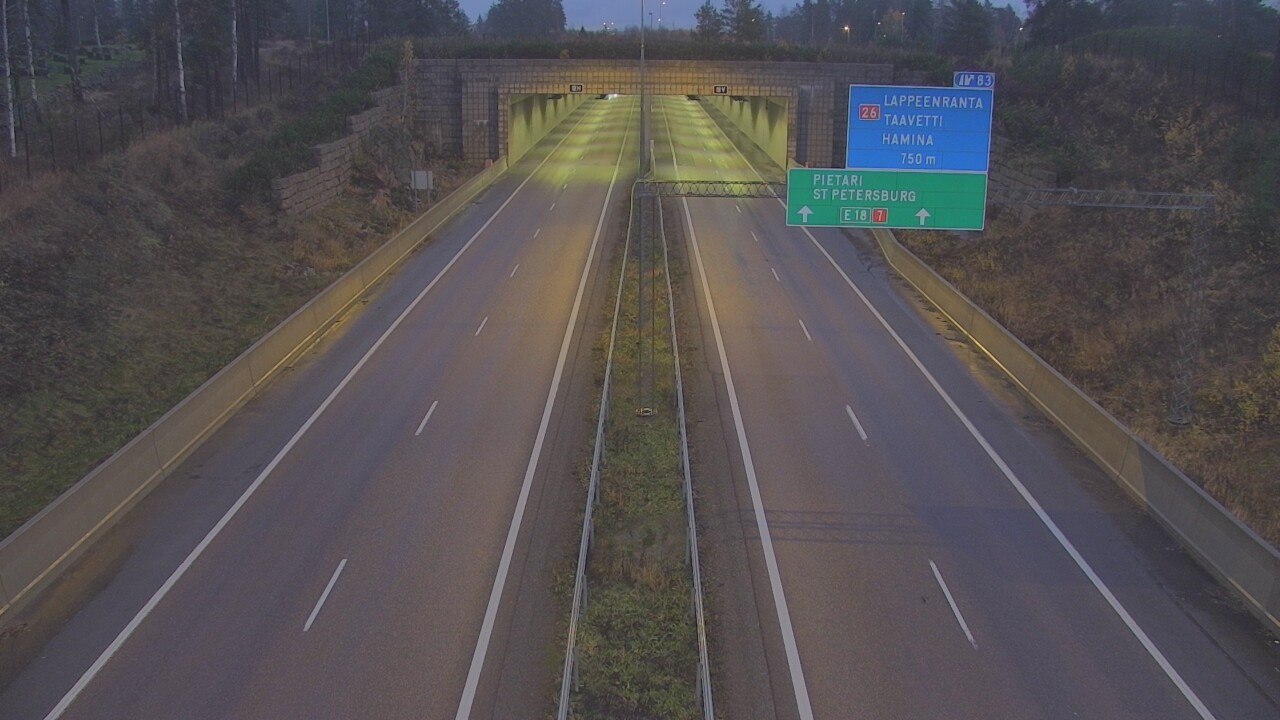 Kelikamerat Kuva Tie 7 Hamina, Husula, suuaukko länsi, Hamina, Kymenlaakso