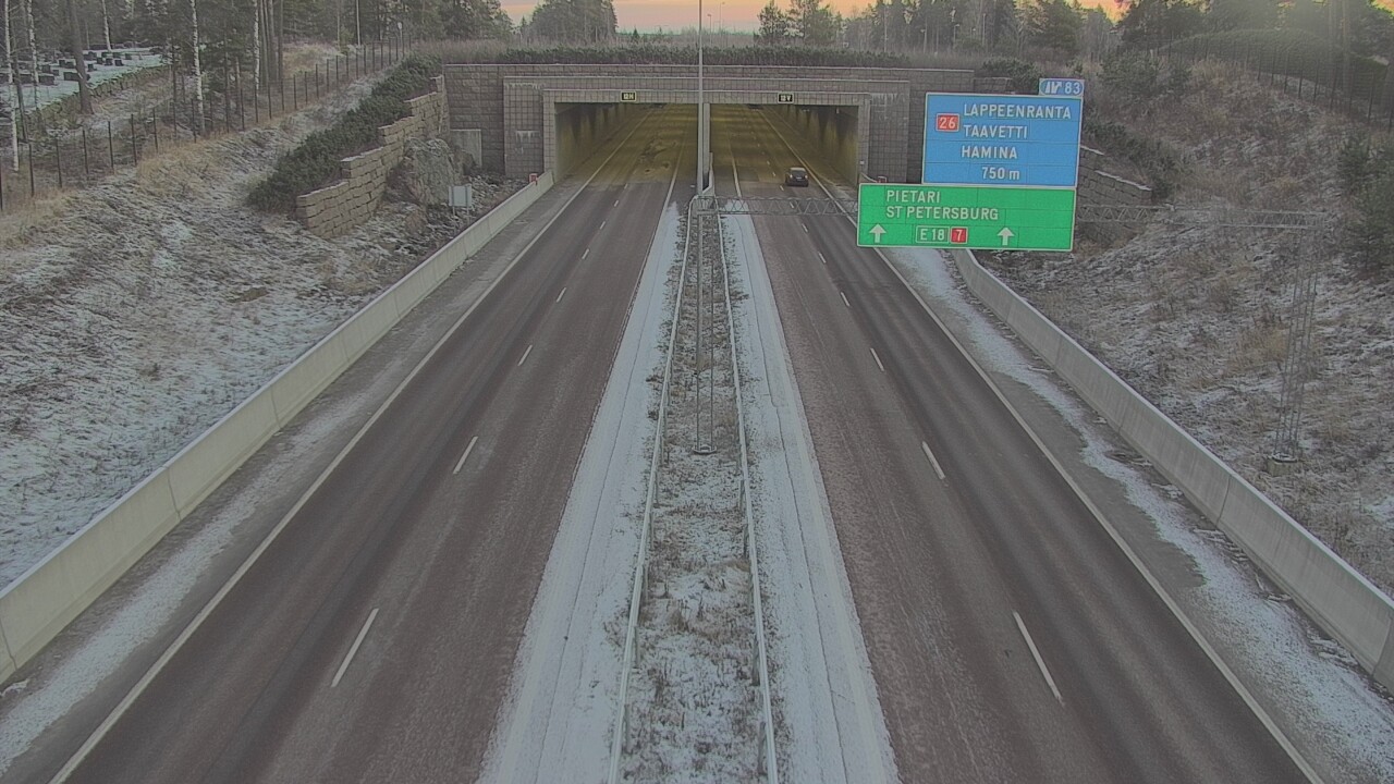 Kelikamerat Kuva Tie 7 Hamina, Husula, suuaukko länsi, Hamina, Kymenlaakso