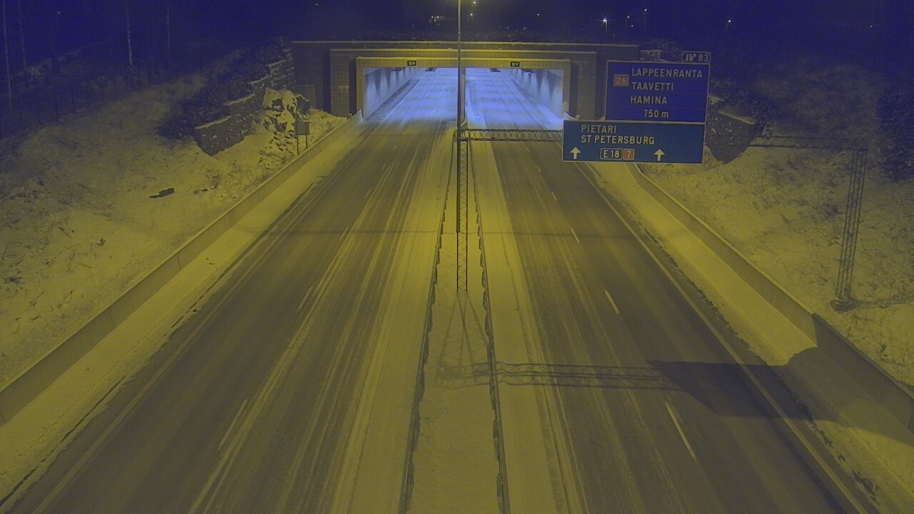 Kelikamerat Kuva Tie 7 Hamina, Husula, suuaukko länsi, Hamina, Kymenlaakso