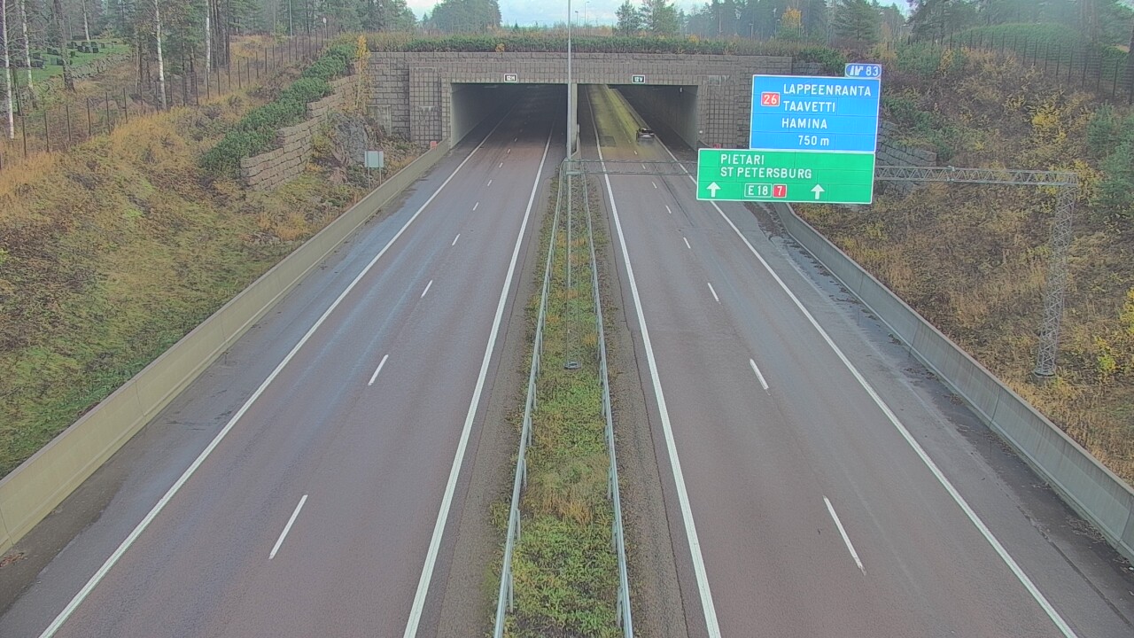 Kelikamerat Kuva Tie 7 Hamina, Husula, suuaukko länsi, Hamina, Kymenlaakso