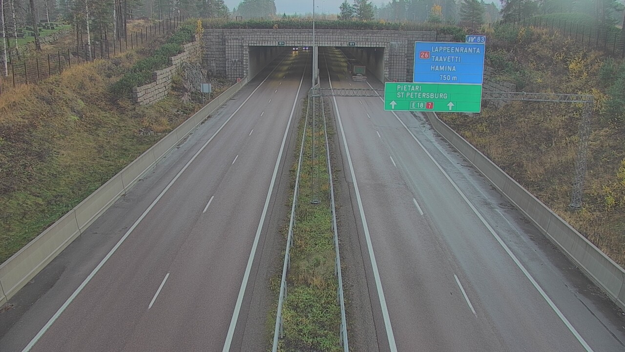 Kelikamerat Kuva Tie 7 Hamina, Husula, suuaukko länsi, Hamina, Kymenlaakso