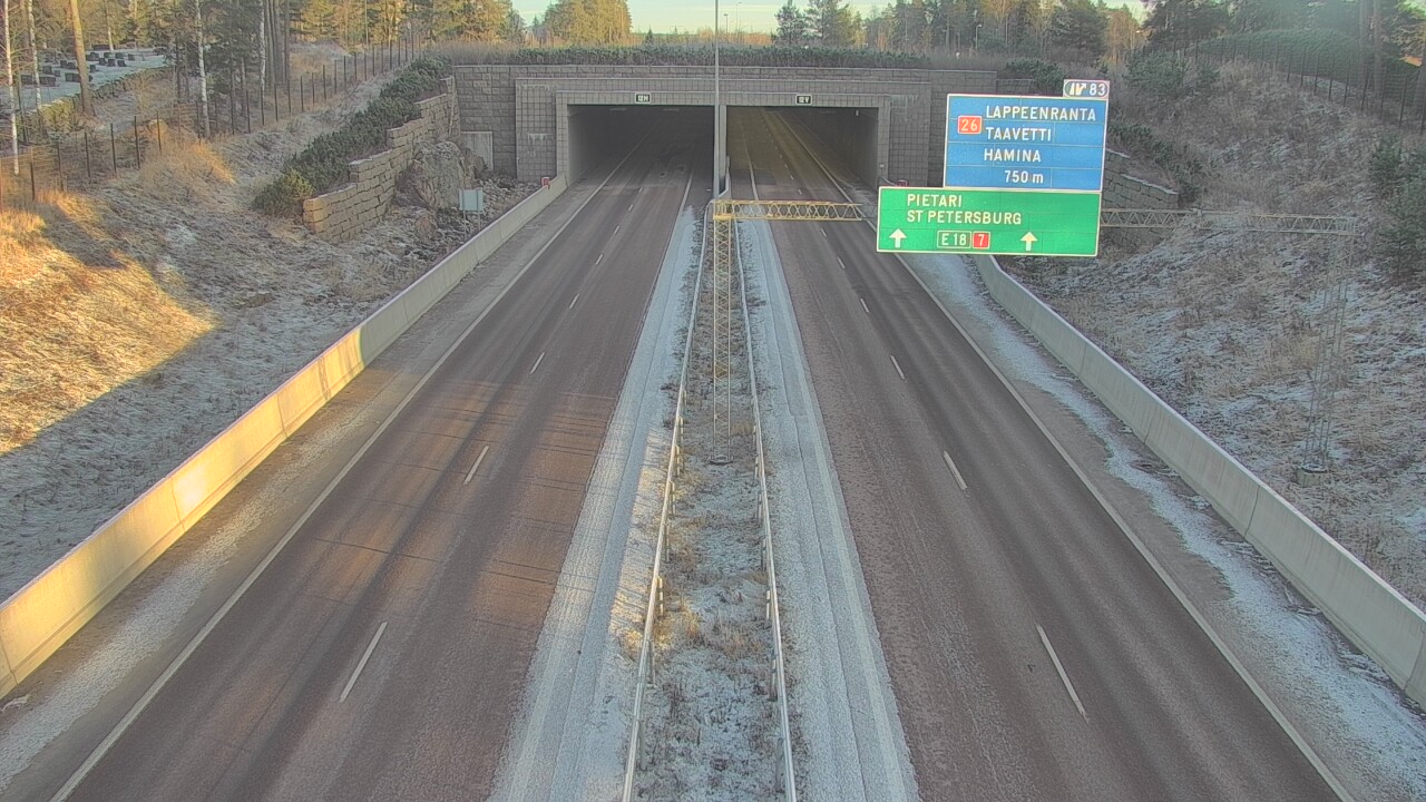 Kelikamerat Kuva Tie 7 Hamina, Husula, suuaukko länsi, Hamina, Kymenlaakso