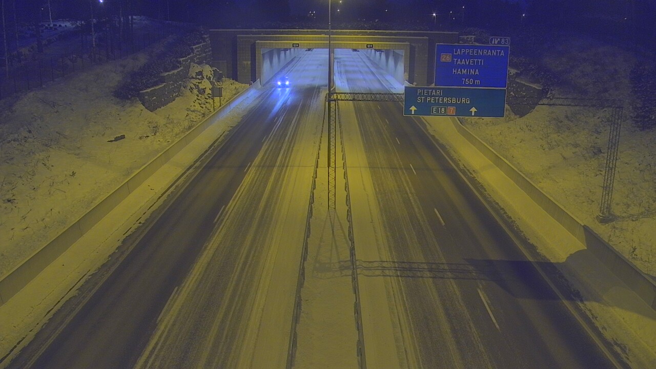 Kelikamerat Kuva Tie 7 Hamina, Husula, suuaukko länsi, Hamina, Kymenlaakso