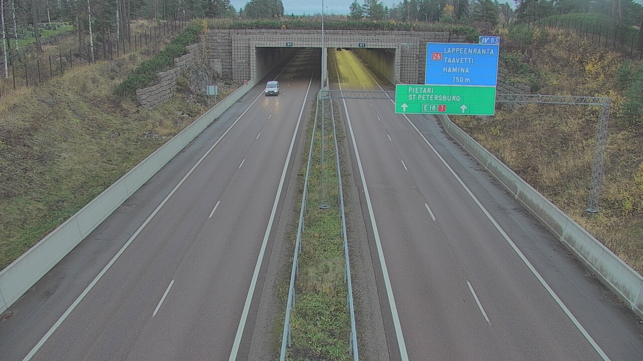 Kelikamerat Kuva Tie 7 Hamina, Husula, suuaukko länsi, Hamina, Kymenlaakso