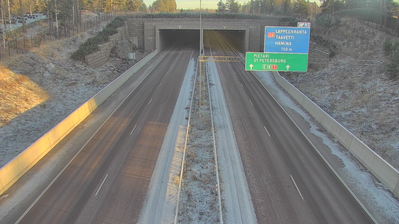 Kelikamerat Kuva Tie 7 Hamina, Husula, suuaukko länsi, Hamina, Kymenlaakso