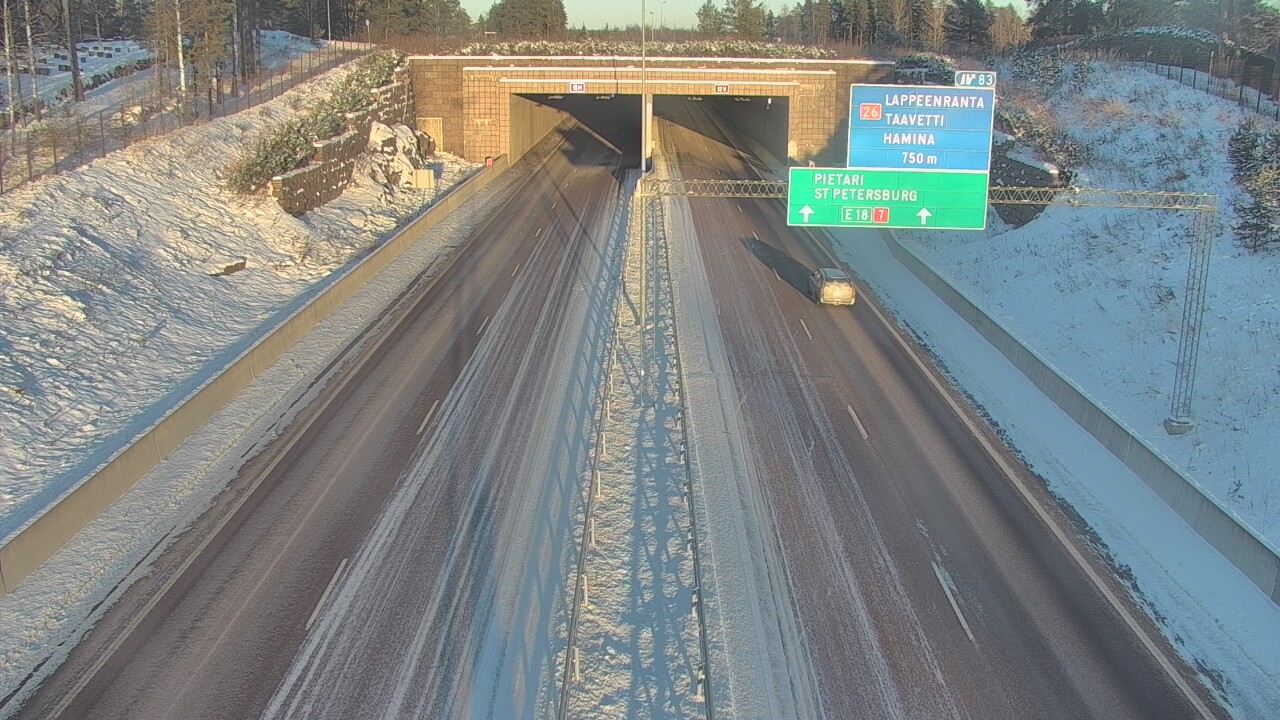 Kelikamerat Kuva Tie 7 Hamina, Husula, suuaukko länsi, Hamina, Kymenlaakso