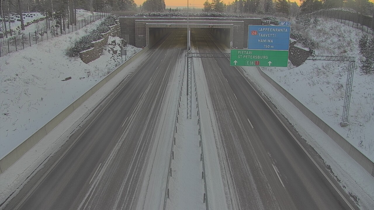 Kelikamerat Kuva Tie 7 Hamina, Husula, suuaukko länsi, Hamina, Kymenlaakso