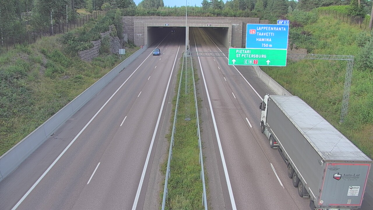 Kelikamerat Kuva Tie 7 Hamina, Husula, suuaukko länsi, Hamina, Kymenlaakso