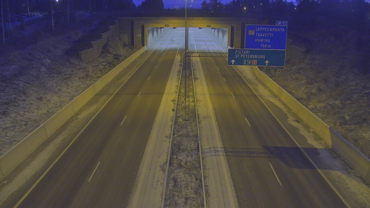 Kelikamerat Kuva Tie 7 Hamina, Husula, suuaukko länsi, Hamina, Kymenlaakso