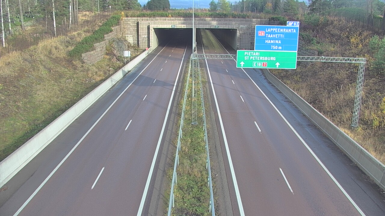 Kelikamerat Kuva Tie 7 Hamina, Husula, suuaukko länsi, Hamina, Kymenlaakso