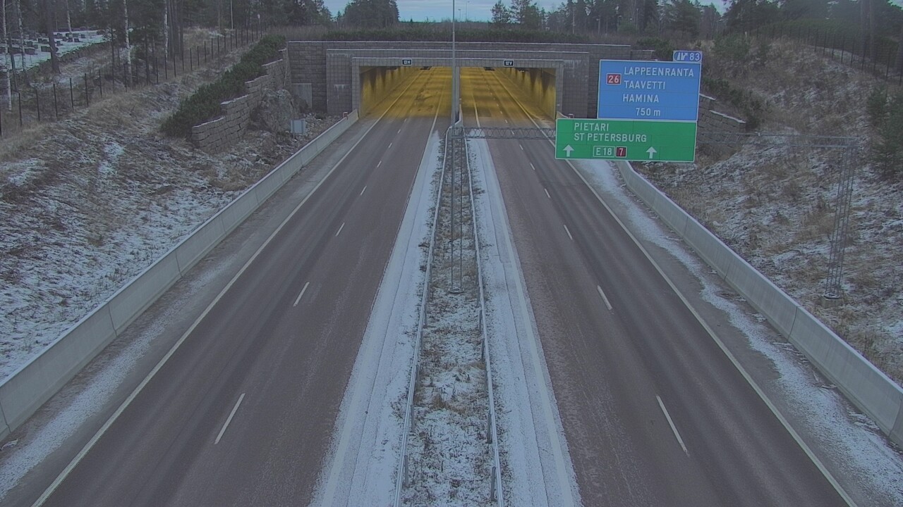 Kelikamerat Kuva Tie 7 Hamina, Husula, suuaukko länsi, Hamina, Kymenlaakso