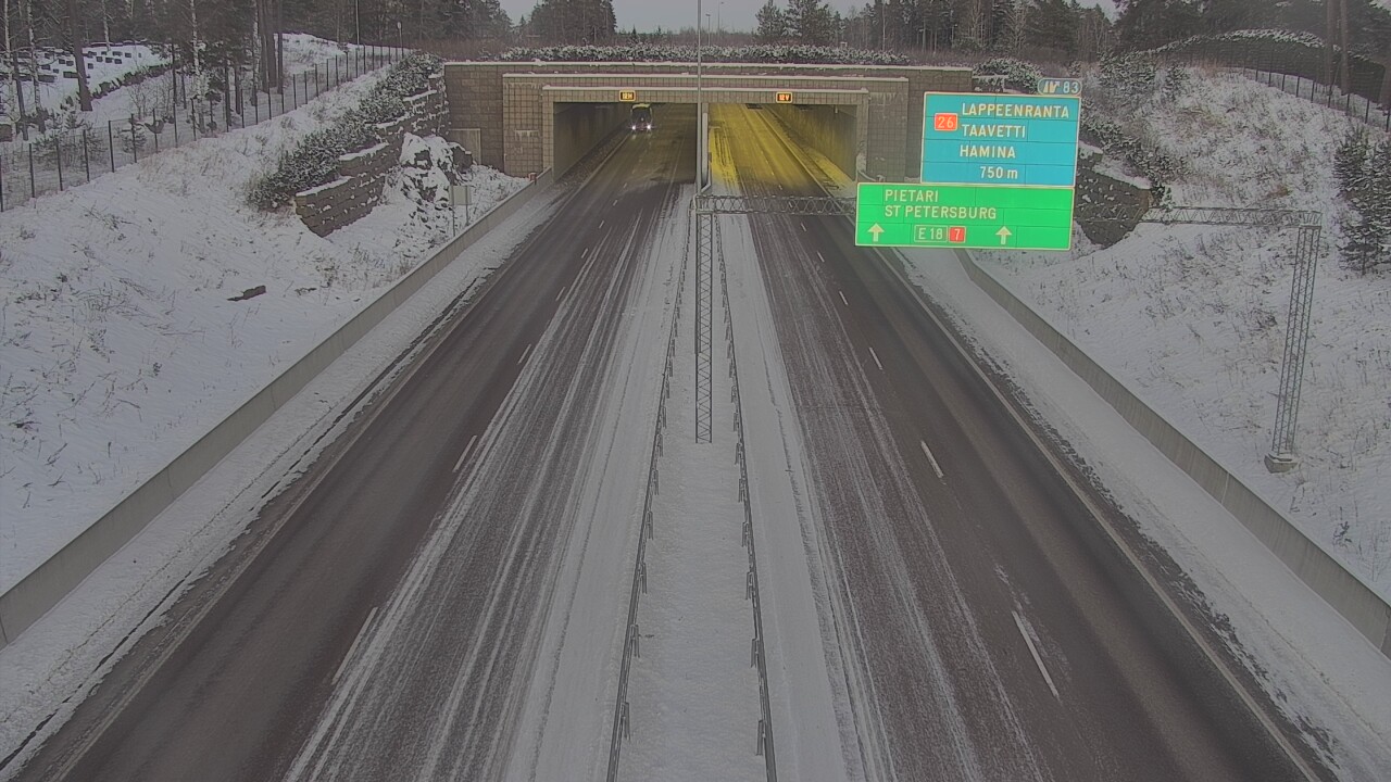 Kelikamerat Kuva Tie 7 Hamina, Husula, suuaukko länsi, Hamina, Kymenlaakso