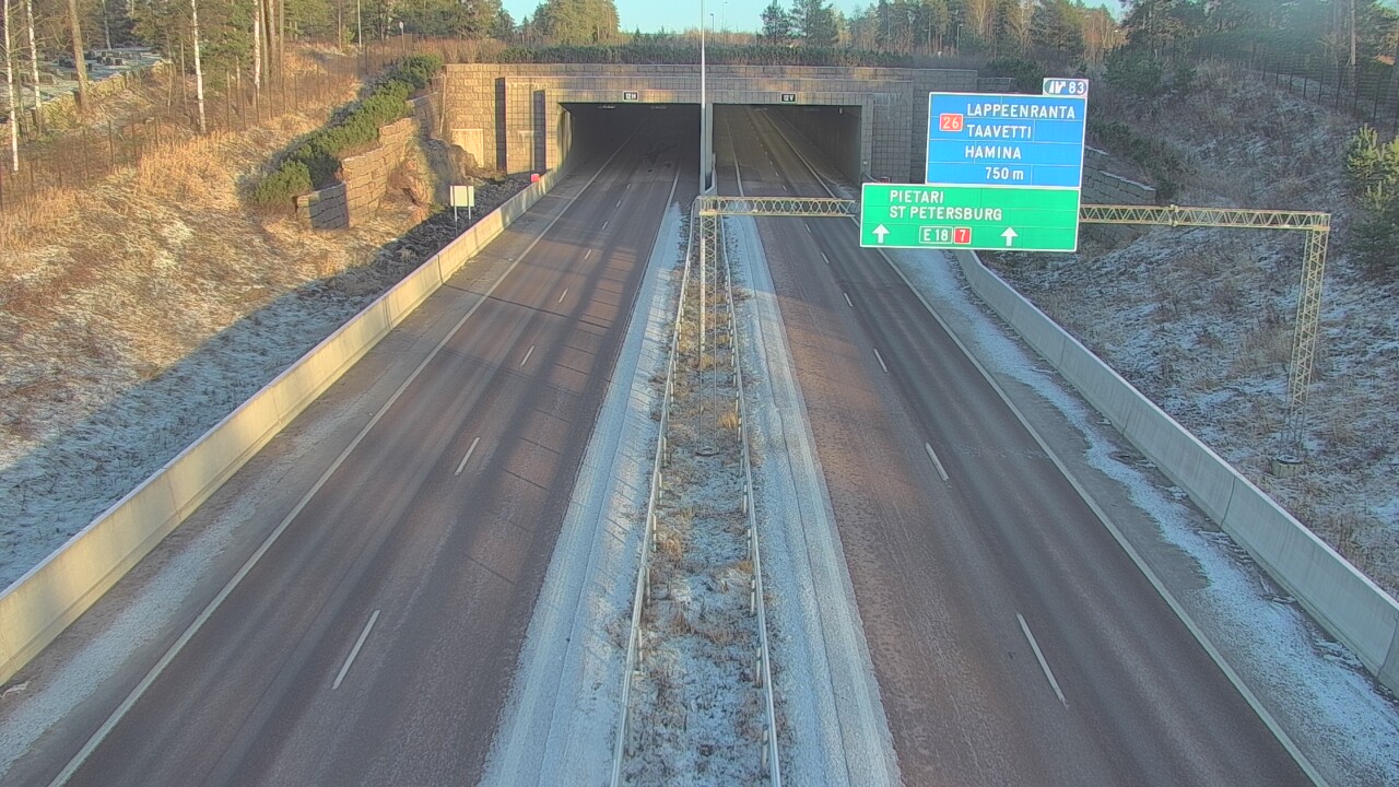 Kelikamerat Kuva Tie 7 Hamina, Husula, suuaukko länsi, Hamina, Kymenlaakso