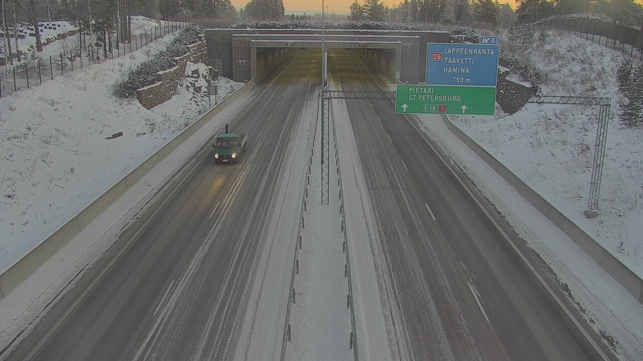 Kelikamerat Kuva Tie 7 Hamina, Husula, suuaukko länsi, Hamina, Kymenlaakso