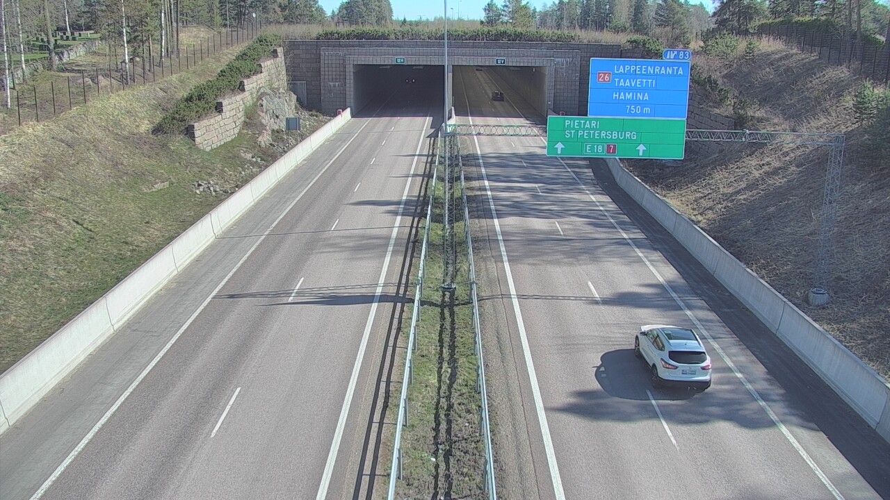 Kelikamerat Kuva Tie 7 Hamina, Husula, suuaukko länsi, Hamina, Kymenlaakso