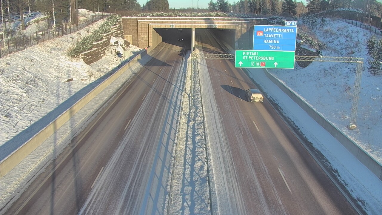 Kelikamerat Kuva Tie 7 Hamina, Husula, suuaukko länsi, Hamina, Kymenlaakso