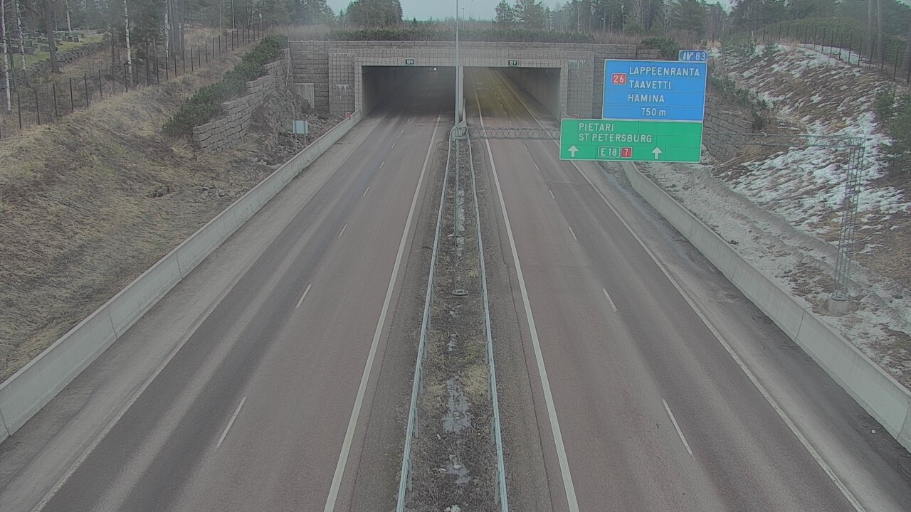 Kelikamerat Kuva Tie 7 Hamina, Husula, suuaukko länsi, Hamina, Kymenlaakso