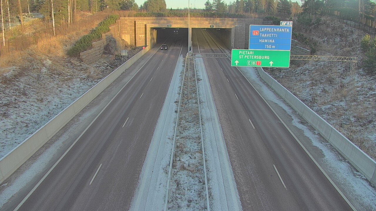 Kelikamerat Kuva Tie 7 Hamina, Husula, suuaukko länsi, Hamina, Kymenlaakso