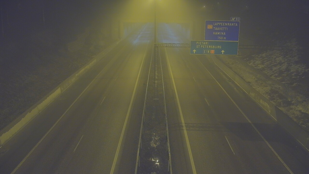 Kelikamerat Kuva Tie 7 Hamina, Husula, suuaukko länsi, Hamina, Kymenlaakso