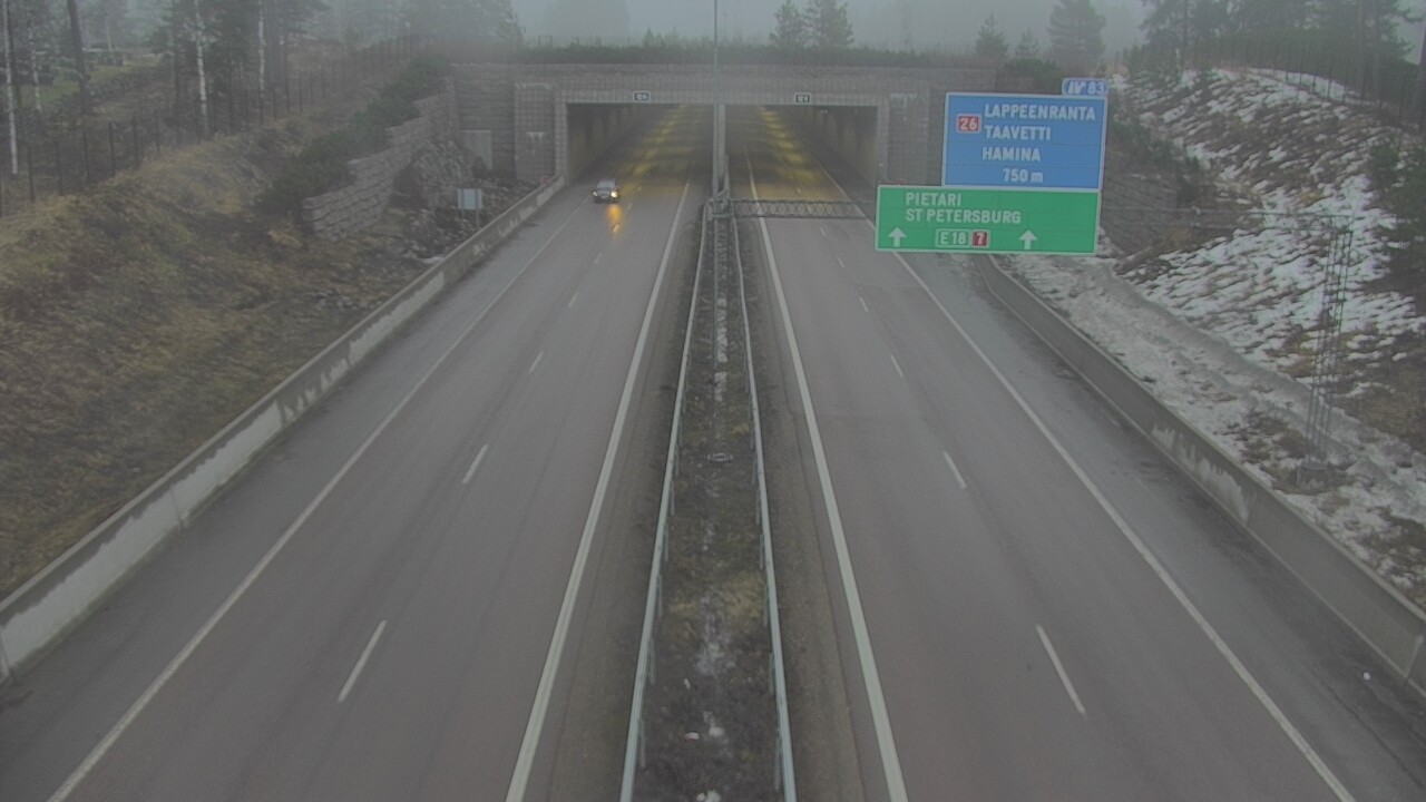 Kelikamerat Kuva Tie 7 Hamina, Husula, suuaukko länsi, Hamina, Kymenlaakso