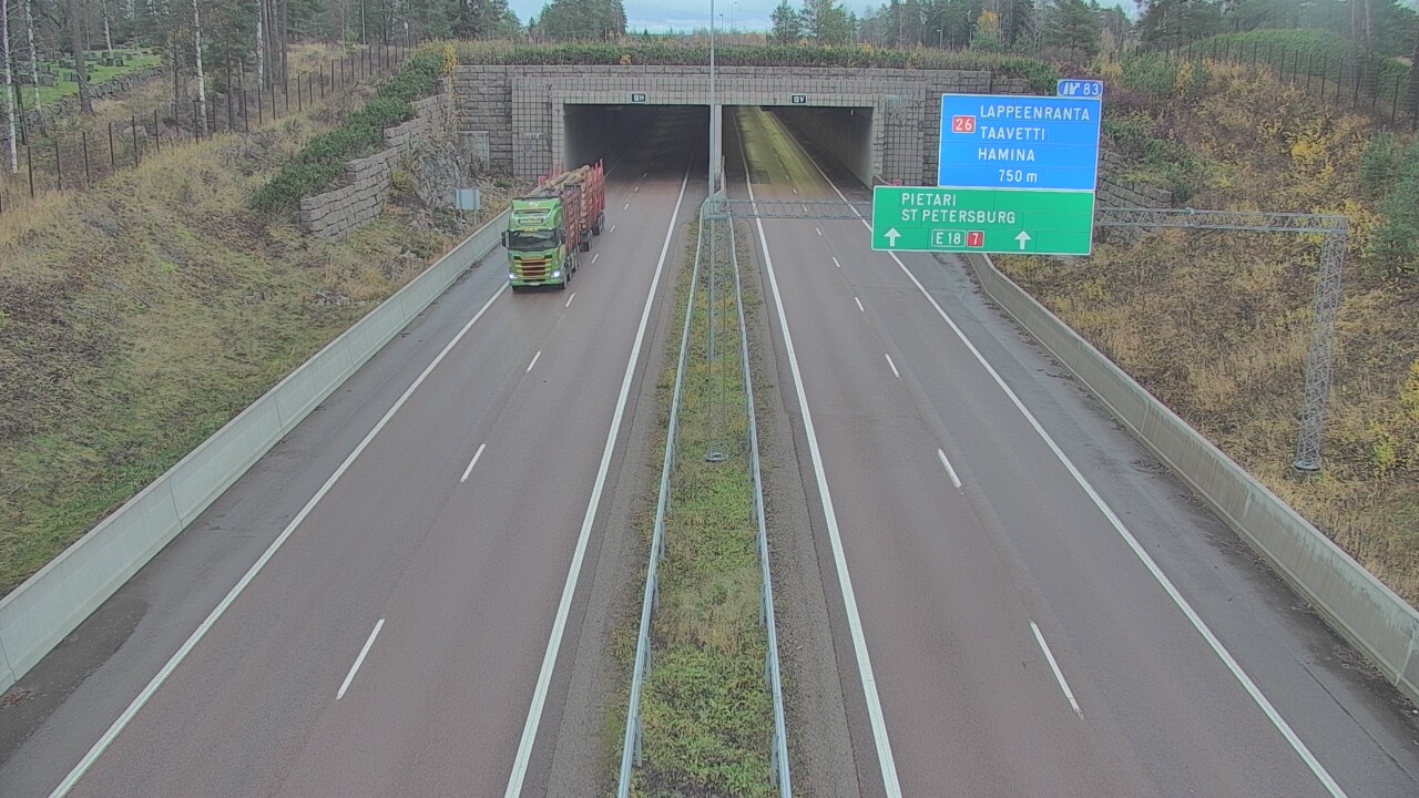 Kelikamerat Kuva Tie 7 Hamina, Husula, suuaukko länsi, Hamina, Kymenlaakso