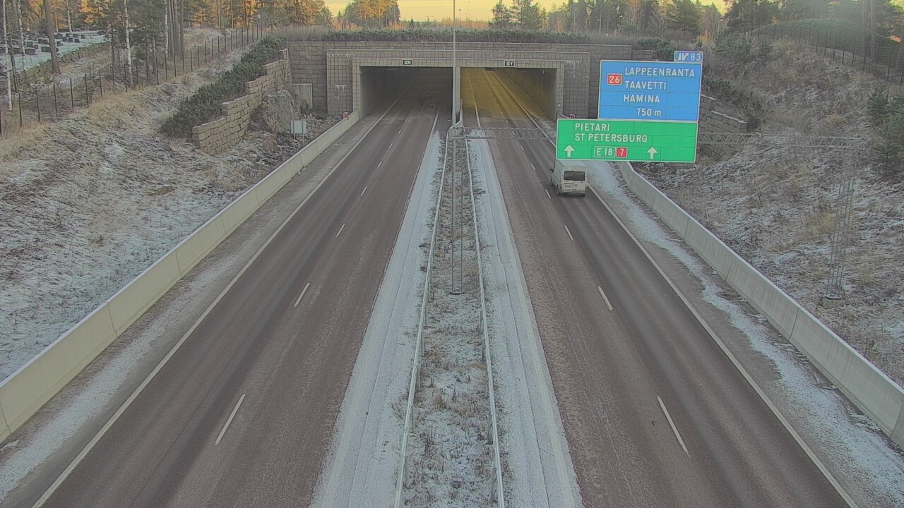 Kelikamerat Kuva Tie 7 Hamina, Husula, suuaukko länsi, Hamina, Kymenlaakso