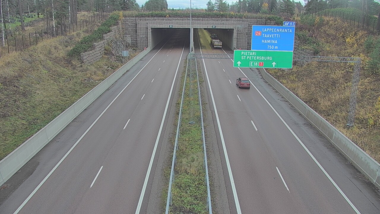 Kelikamerat Kuva Tie 7 Hamina, Husula, suuaukko länsi, Hamina, Kymenlaakso