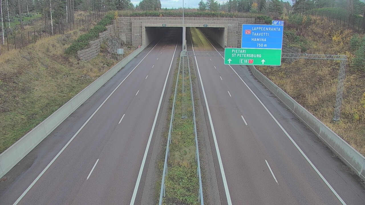 Kelikamerat Kuva Tie 7 Hamina, Husula, suuaukko länsi, Hamina, Kymenlaakso