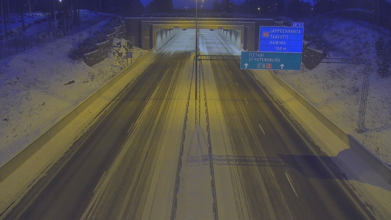 Kelikamerat Kuva Tie 7 Hamina, Husula, suuaukko länsi, Hamina, Kymenlaakso