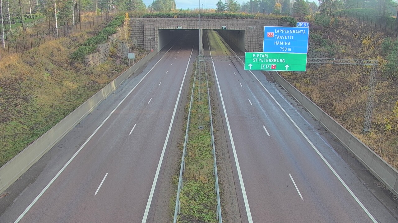 Kelikamerat Kuva Tie 7 Hamina, Husula, suuaukko länsi, Hamina, Kymenlaakso