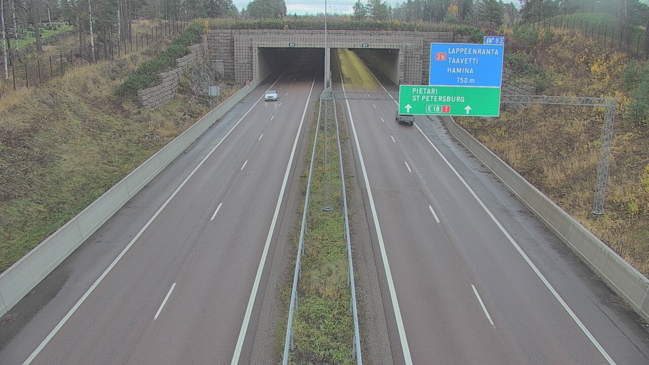 Kelikamerat Kuva Tie 7 Hamina, Husula, suuaukko länsi, Hamina, Kymenlaakso