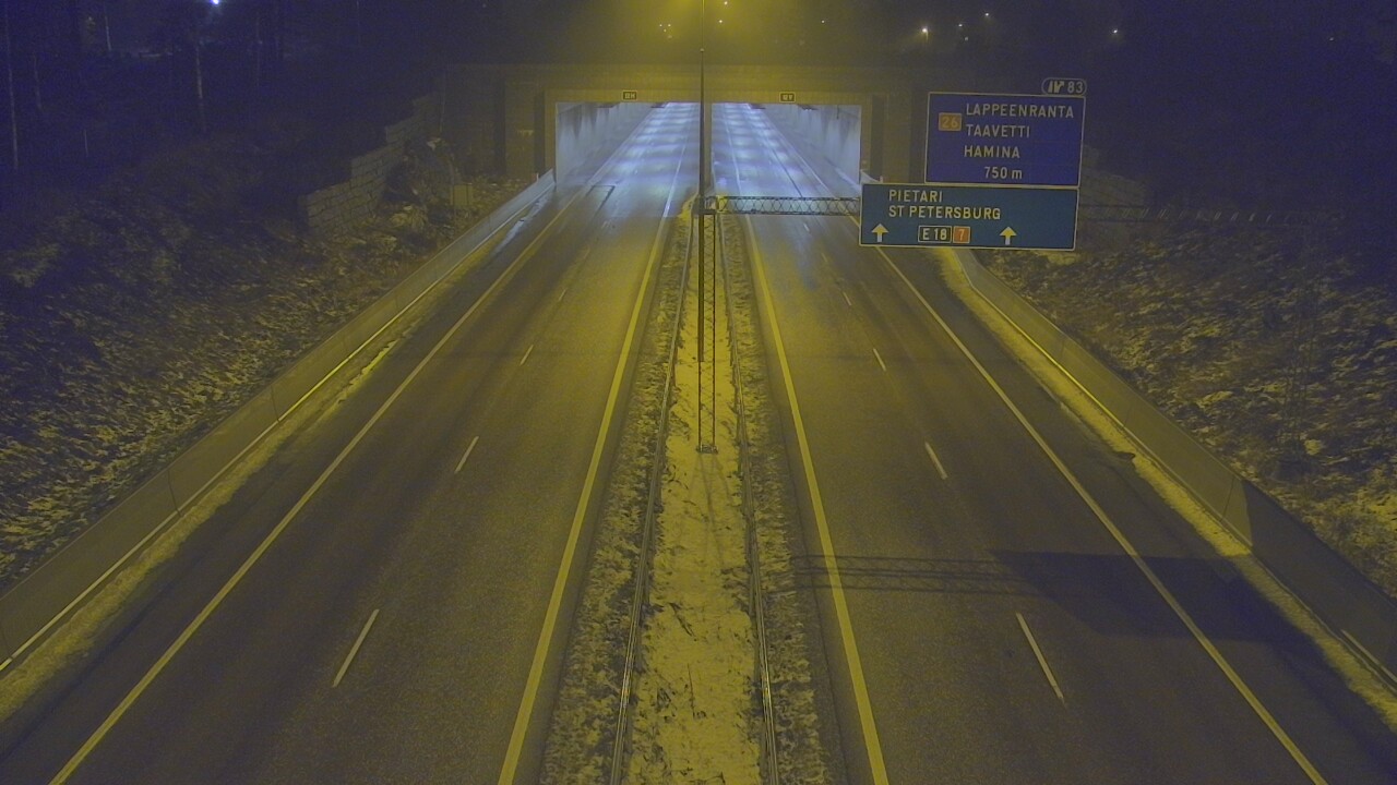 Weather Camera Image Väg 7 Fredrikshamn, Husula, suuaukko väst, Hamina, Kymenlaakso