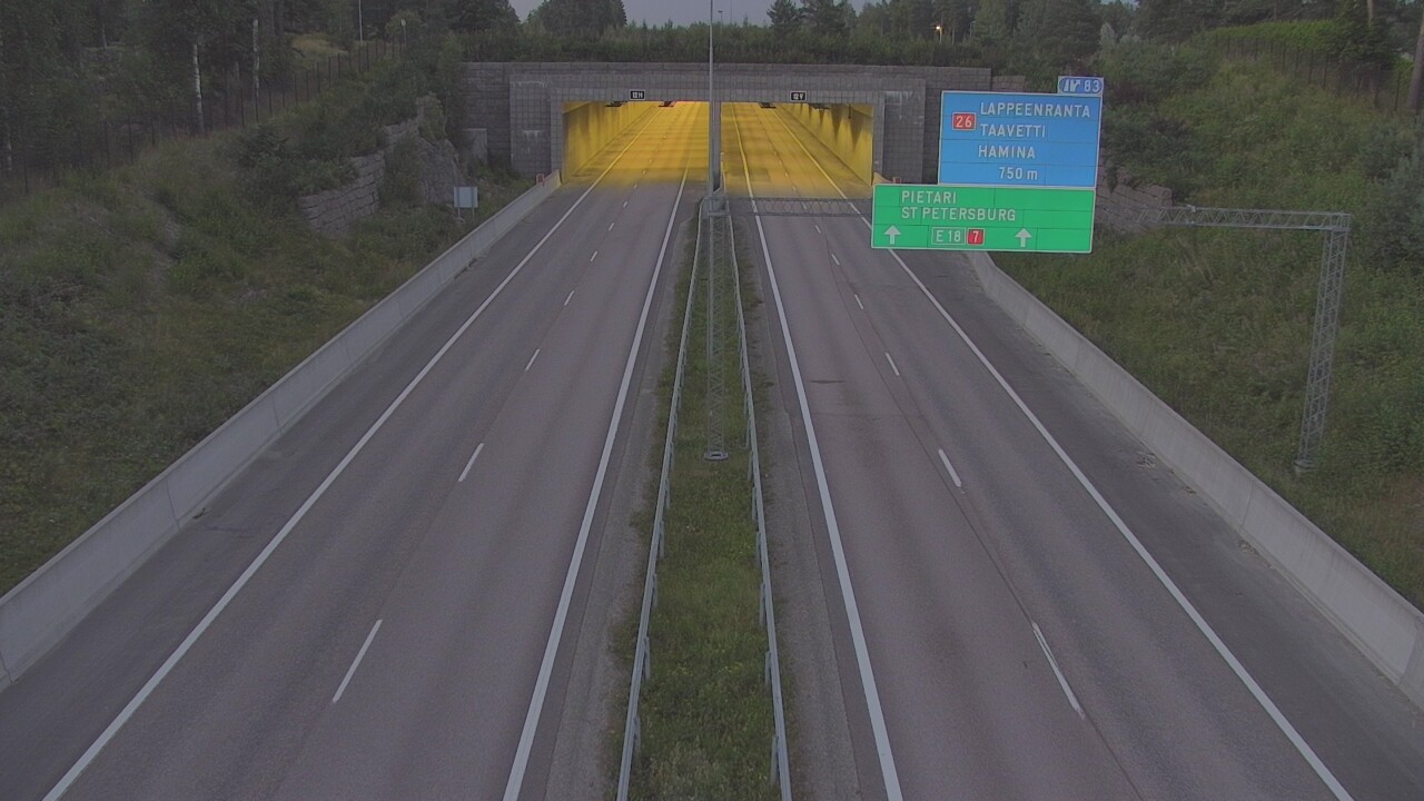 Kelikamerat Kuva Tie 7 Hamina, Husula, suuaukko länsi, Hamina, Kymenlaakso