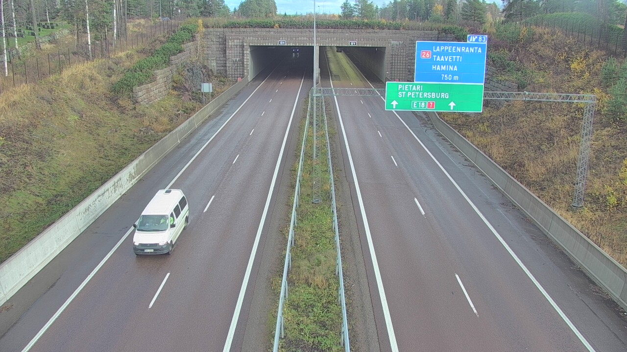 Kelikamerat Kuva Tie 7 Hamina, Husula, suuaukko länsi, Hamina, Kymenlaakso