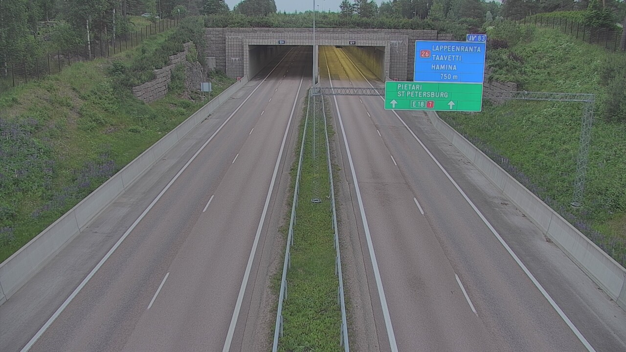 Kelikamerat Kuva Tie 7 Hamina, Husula, suuaukko länsi, Hamina, Kymenlaakso