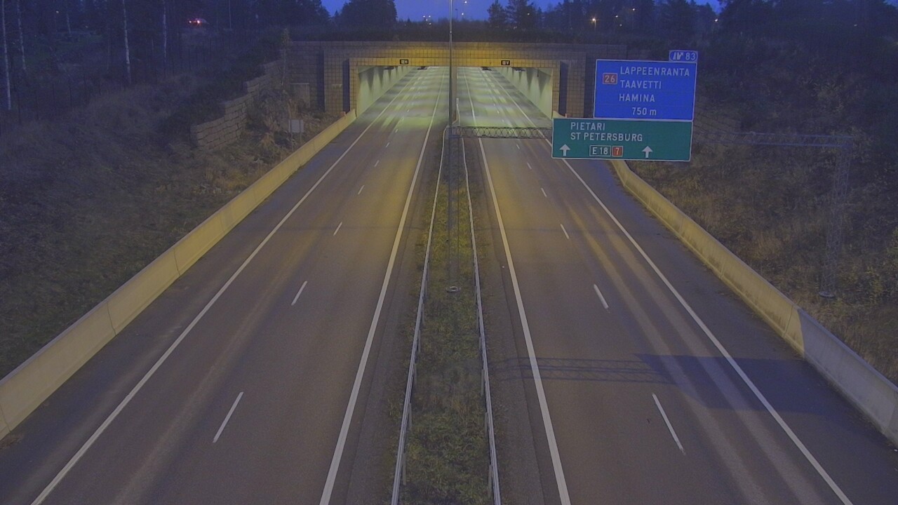 Kelikamerat Kuva Tie 7 Hamina, Husula, suuaukko länsi, Hamina, Kymenlaakso