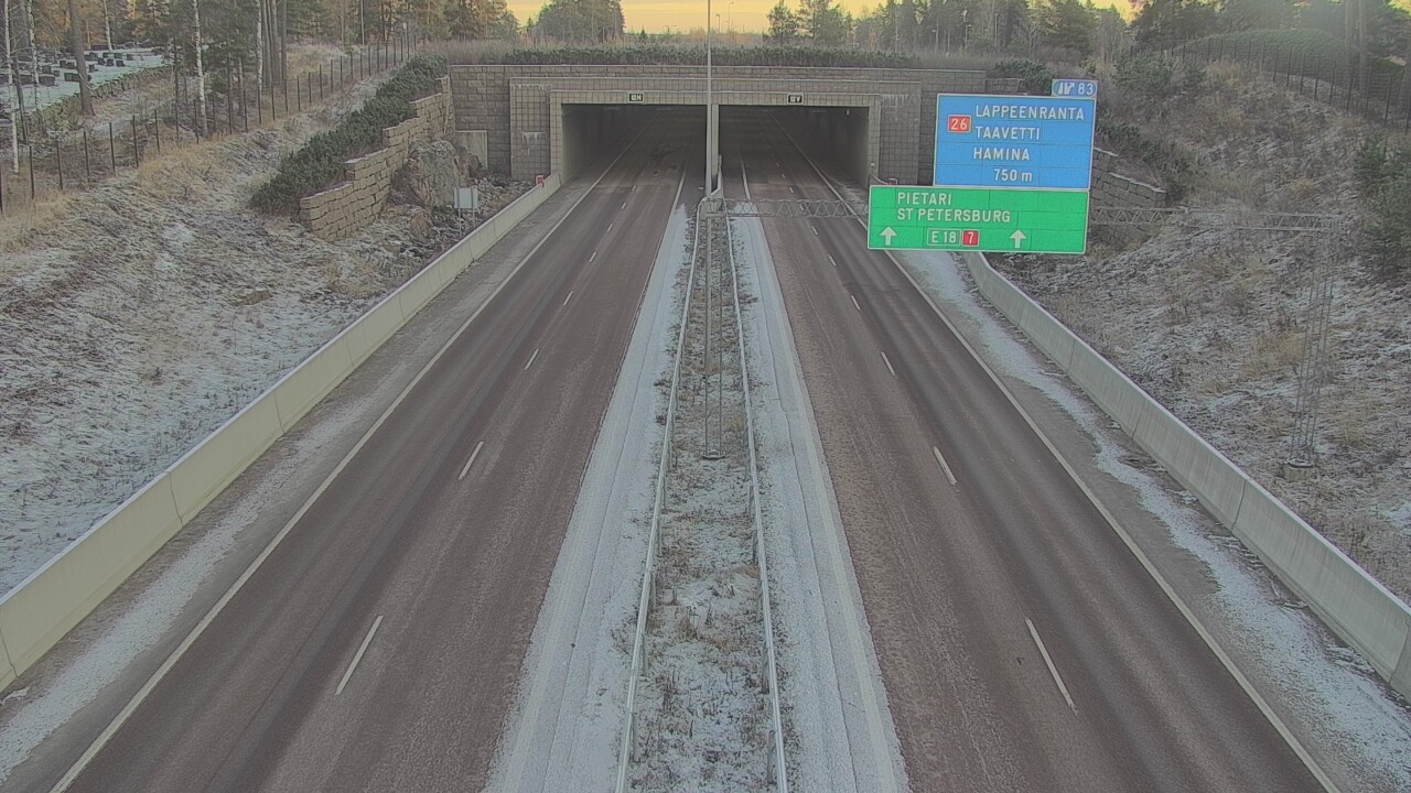 Kelikamerat Kuva Tie 7 Hamina, Husula, suuaukko länsi, Hamina, Kymenlaakso