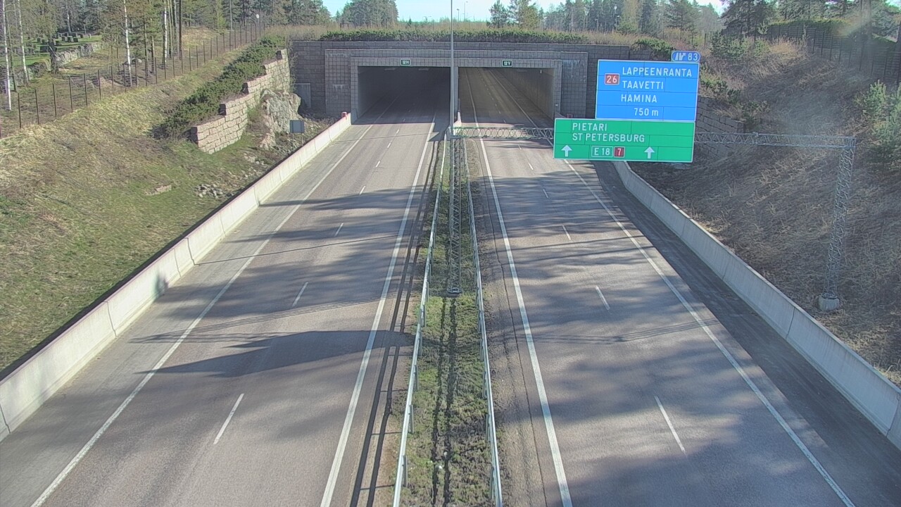 Kelikamerat Kuva Tie 7 Hamina, Husula, suuaukko länsi, Hamina, Kymenlaakso