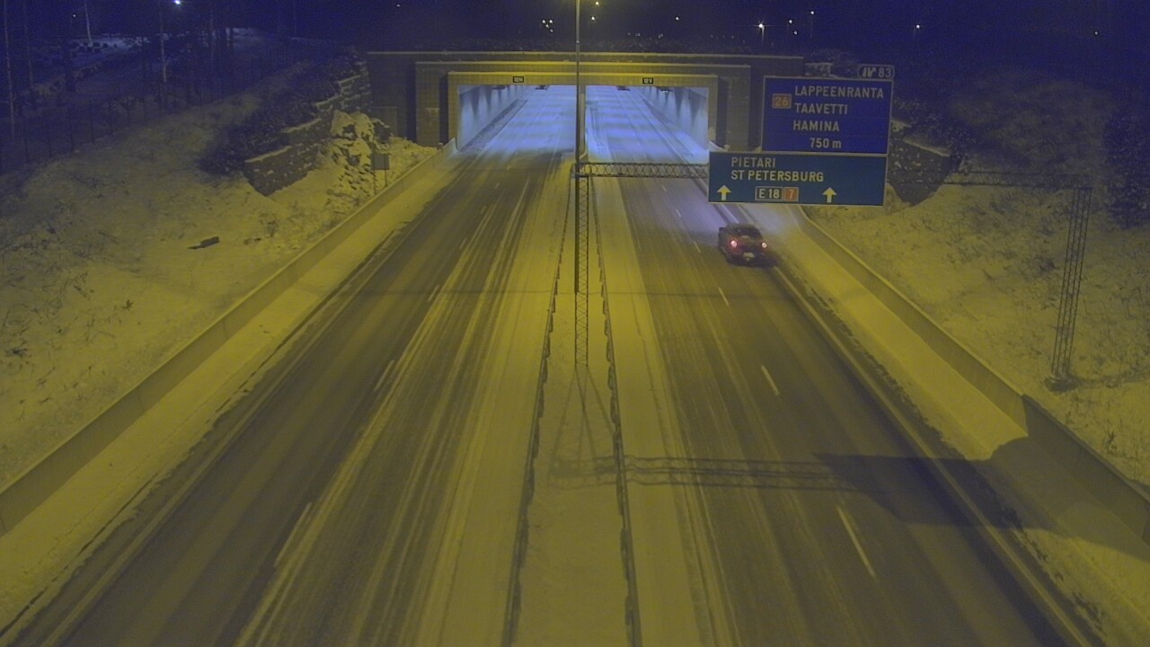 Kelikamerat Kuva Tie 7 Hamina, Husula, suuaukko länsi, Hamina, Kymenlaakso