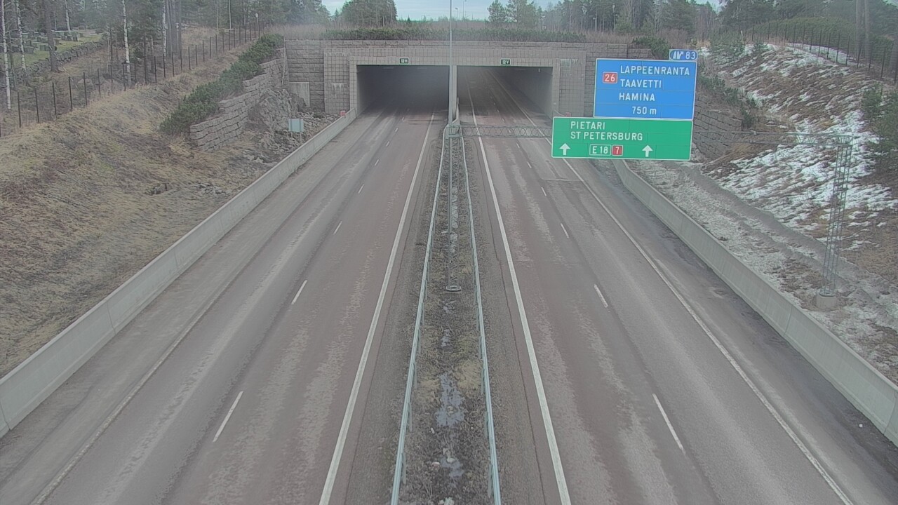 Kelikamerat Kuva Tie 7 Hamina, Husula, suuaukko länsi, Hamina, Kymenlaakso