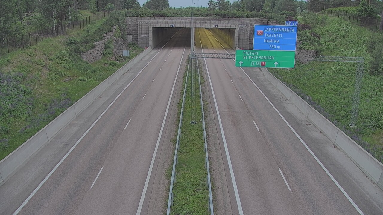 Kelikamerat Kuva Tie 7 Hamina, Husula, suuaukko länsi, Hamina, Kymenlaakso