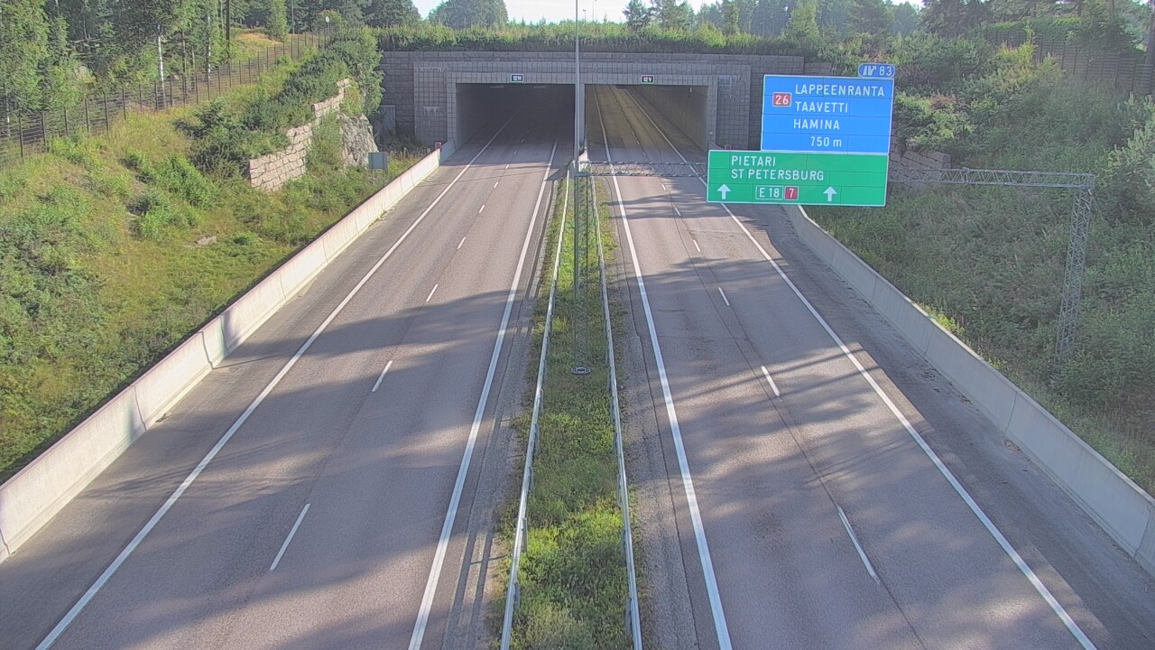 Weather Camera Image Road 7 Hamina, Husula, suuaukko west, Hamina, Kymenlaakso
