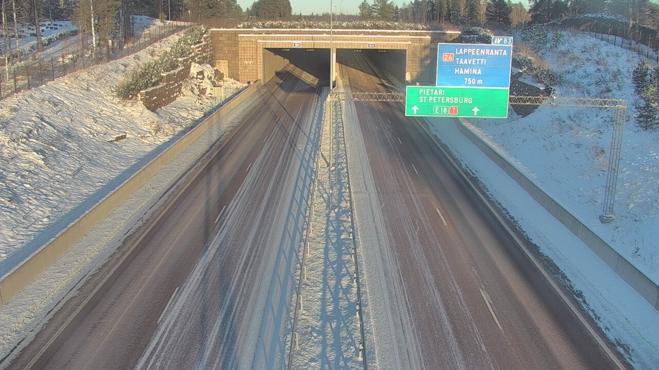 Kelikamerat Kuva Tie 7 Hamina, Husula, suuaukko länsi, Hamina, Kymenlaakso