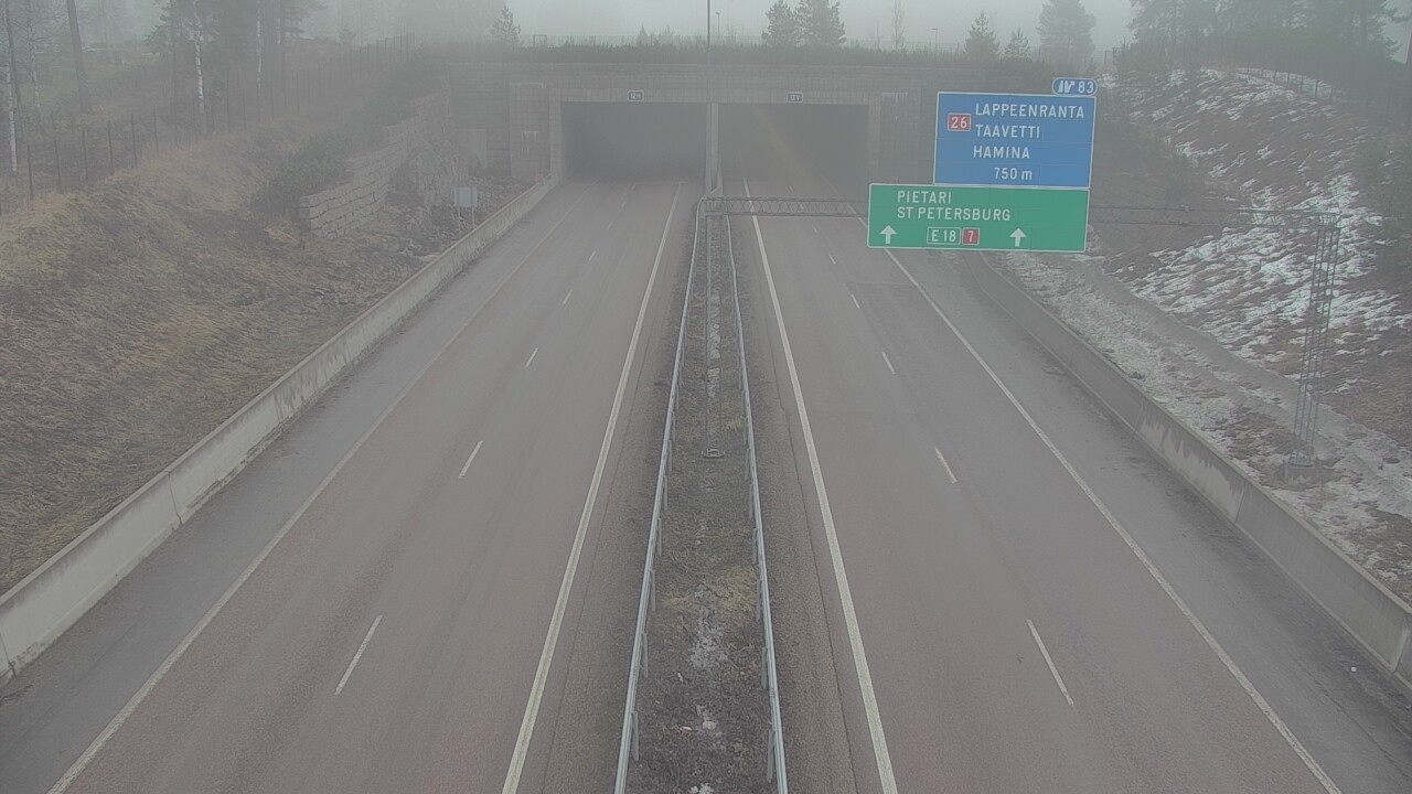 Kelikamerat Kuva Tie 7 Hamina, Husula, suuaukko länsi, Hamina, Kymenlaakso