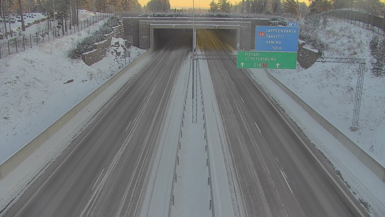 Kelikamerat Kuva Tie 7 Hamina, Husula, suuaukko länsi, Hamina, Kymenlaakso