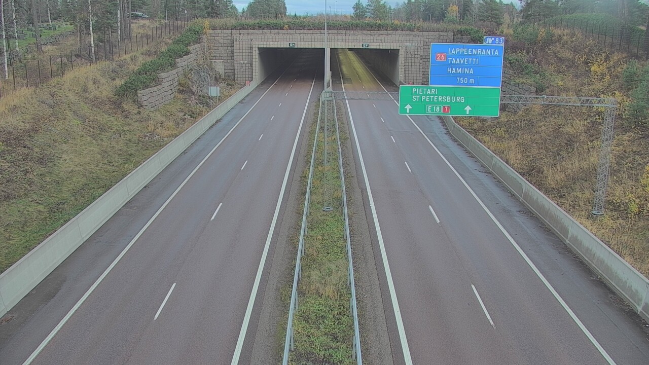 Kelikamerat Kuva Tie 7 Hamina, Husula, suuaukko länsi, Hamina, Kymenlaakso